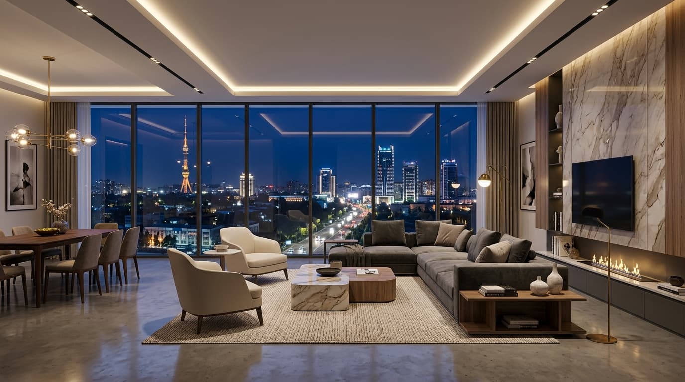 Penthouse va 3.3m shiftli VIP xonadonlar